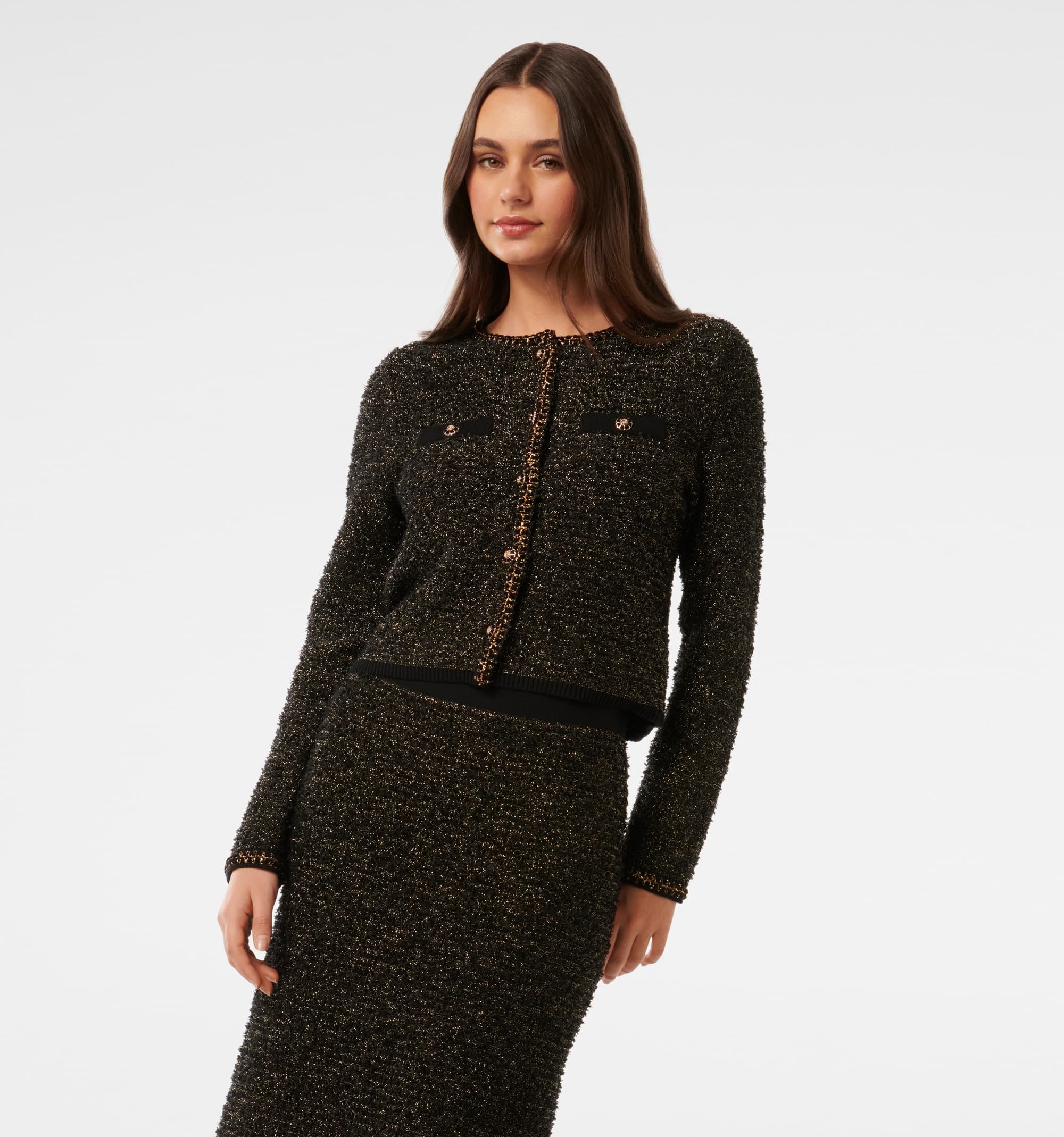 Anais Tweed Coord Cardigan