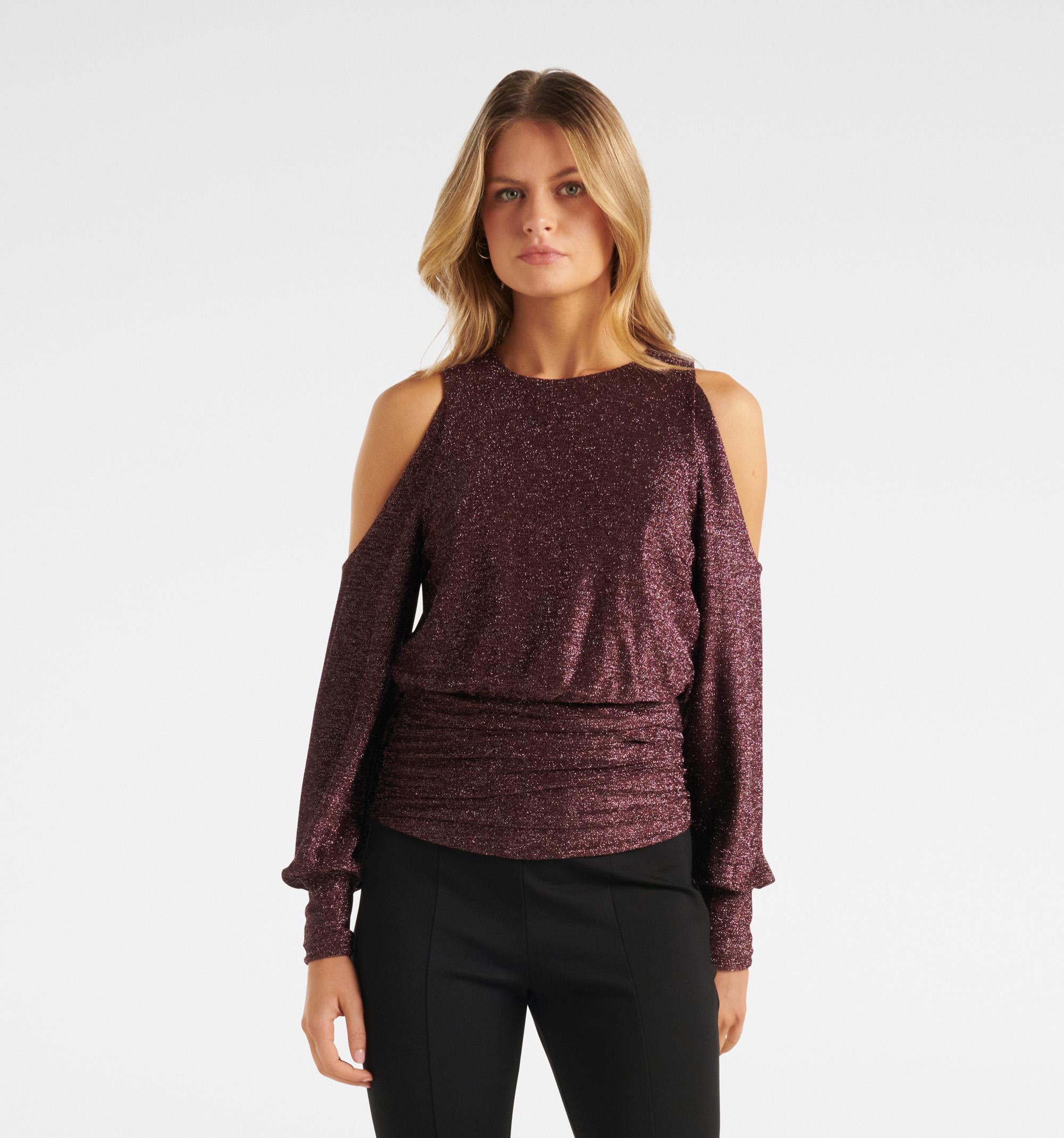 Annabelle Glitter Shoulder Cut