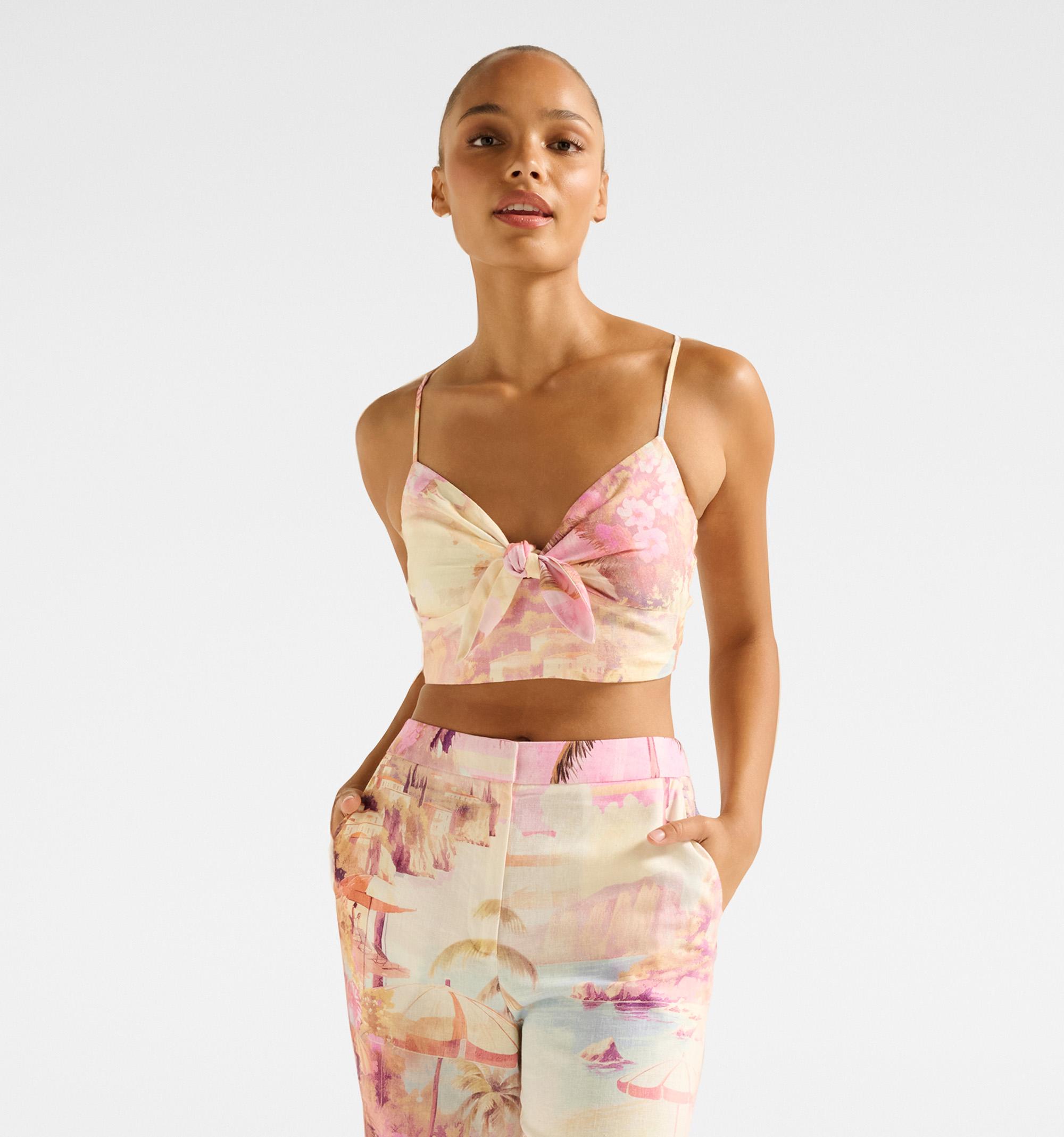 Annie Tie Front Top