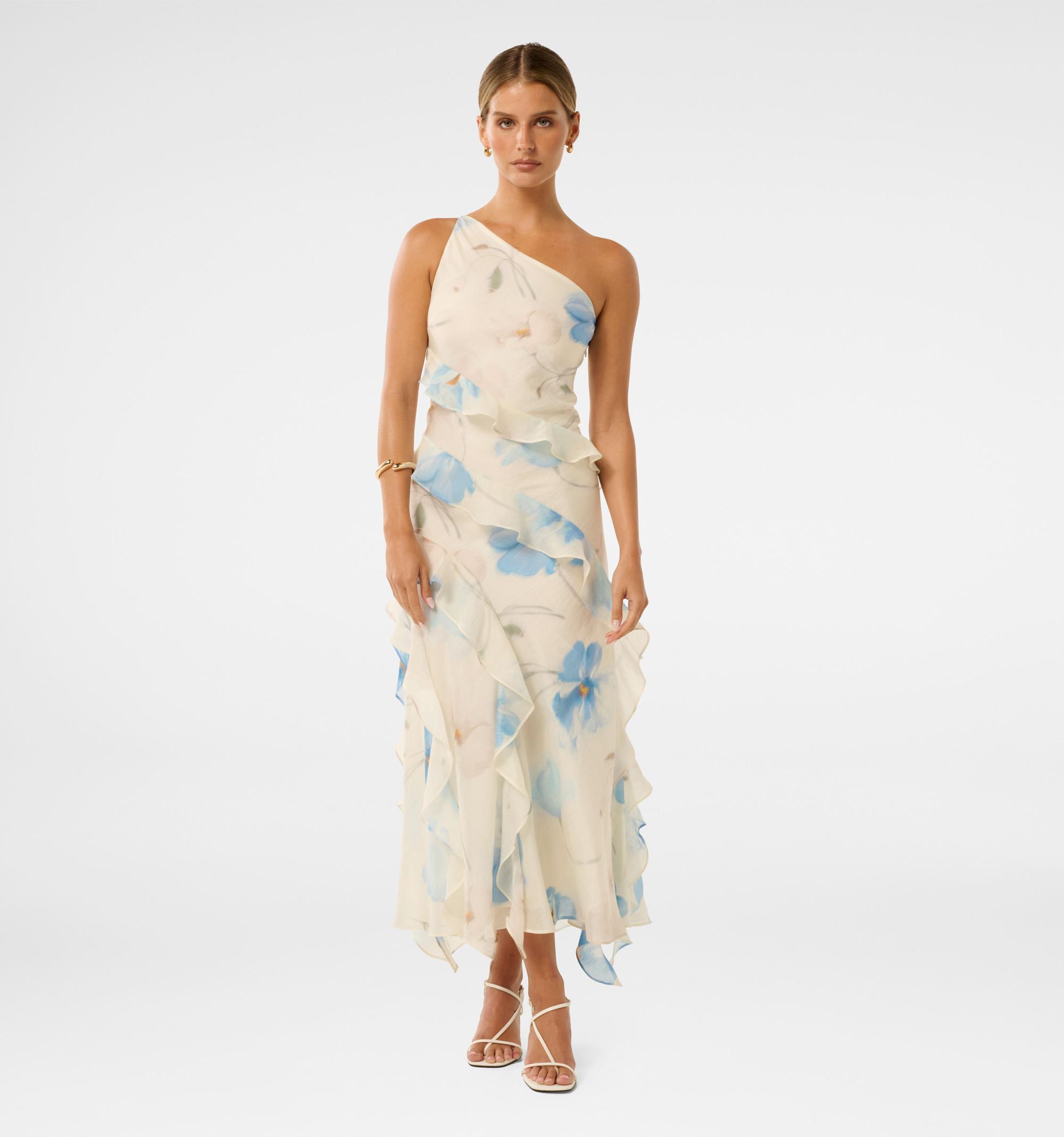 Belle Petite One Shoulder Gown