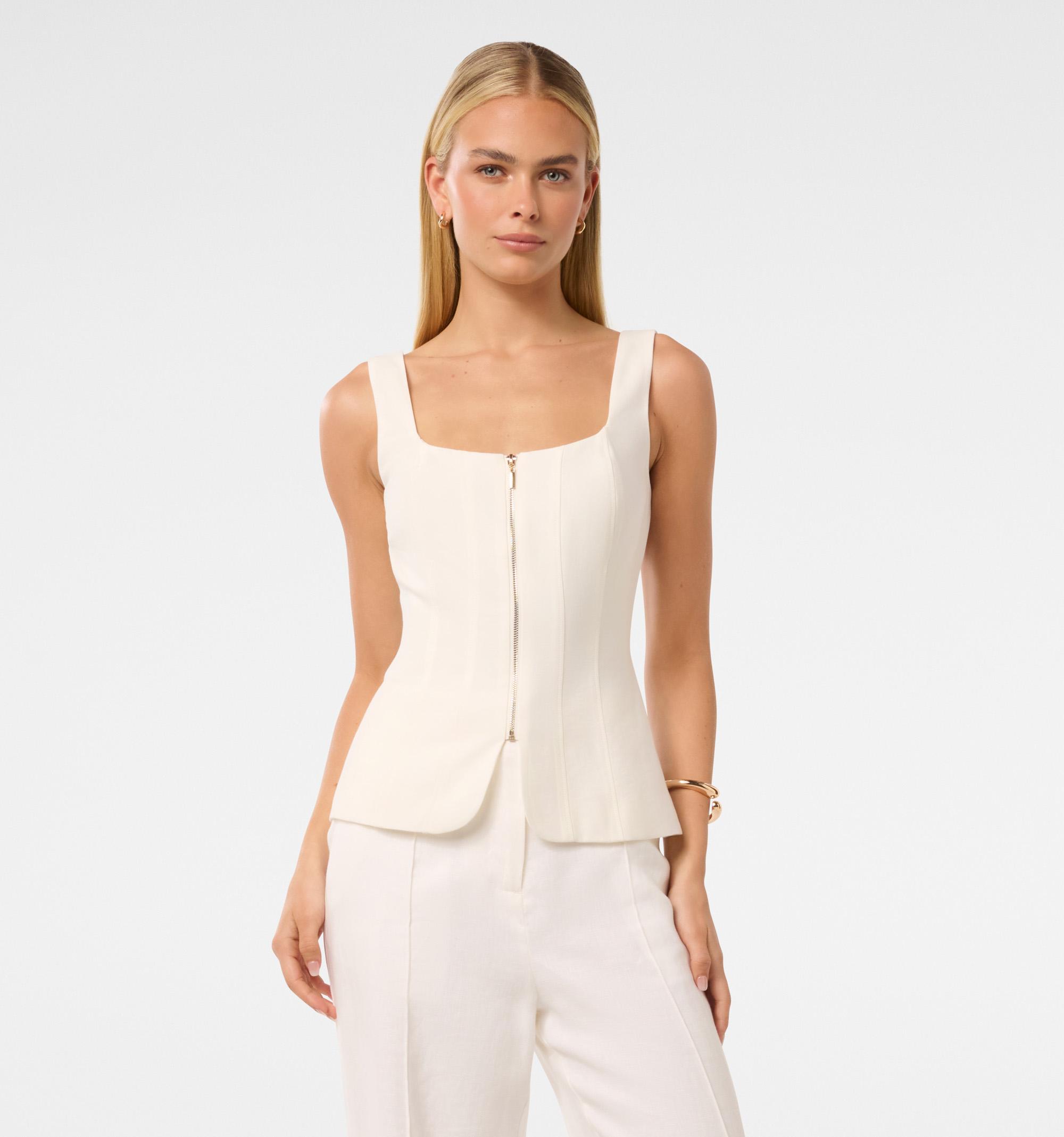 Collins Zip Through Tank Top