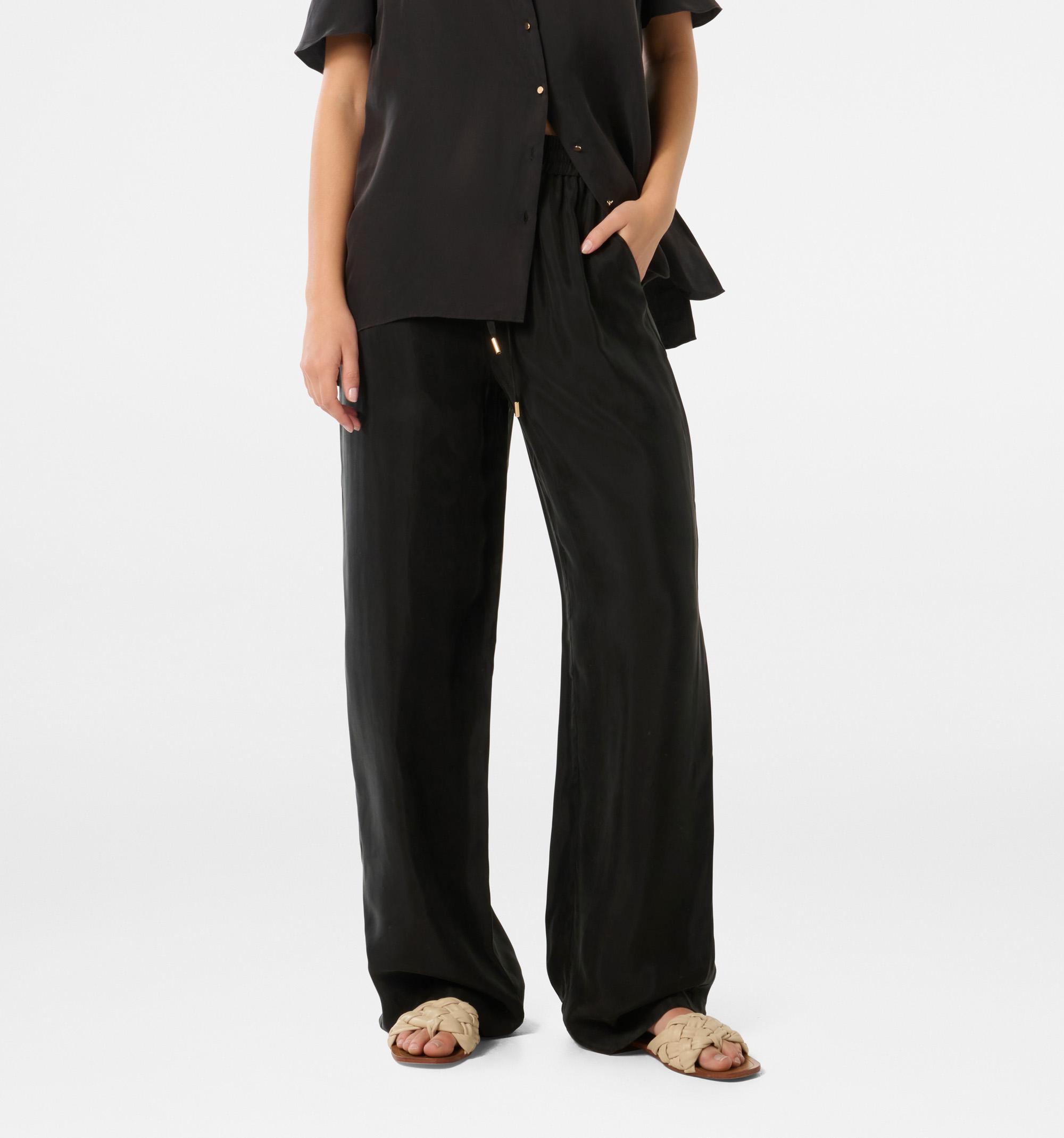 Emma Cupro Wide Leg Pant