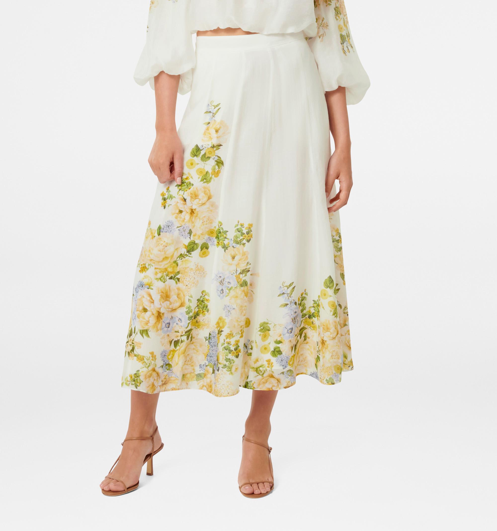 Gardenia Printed Midi Skirt