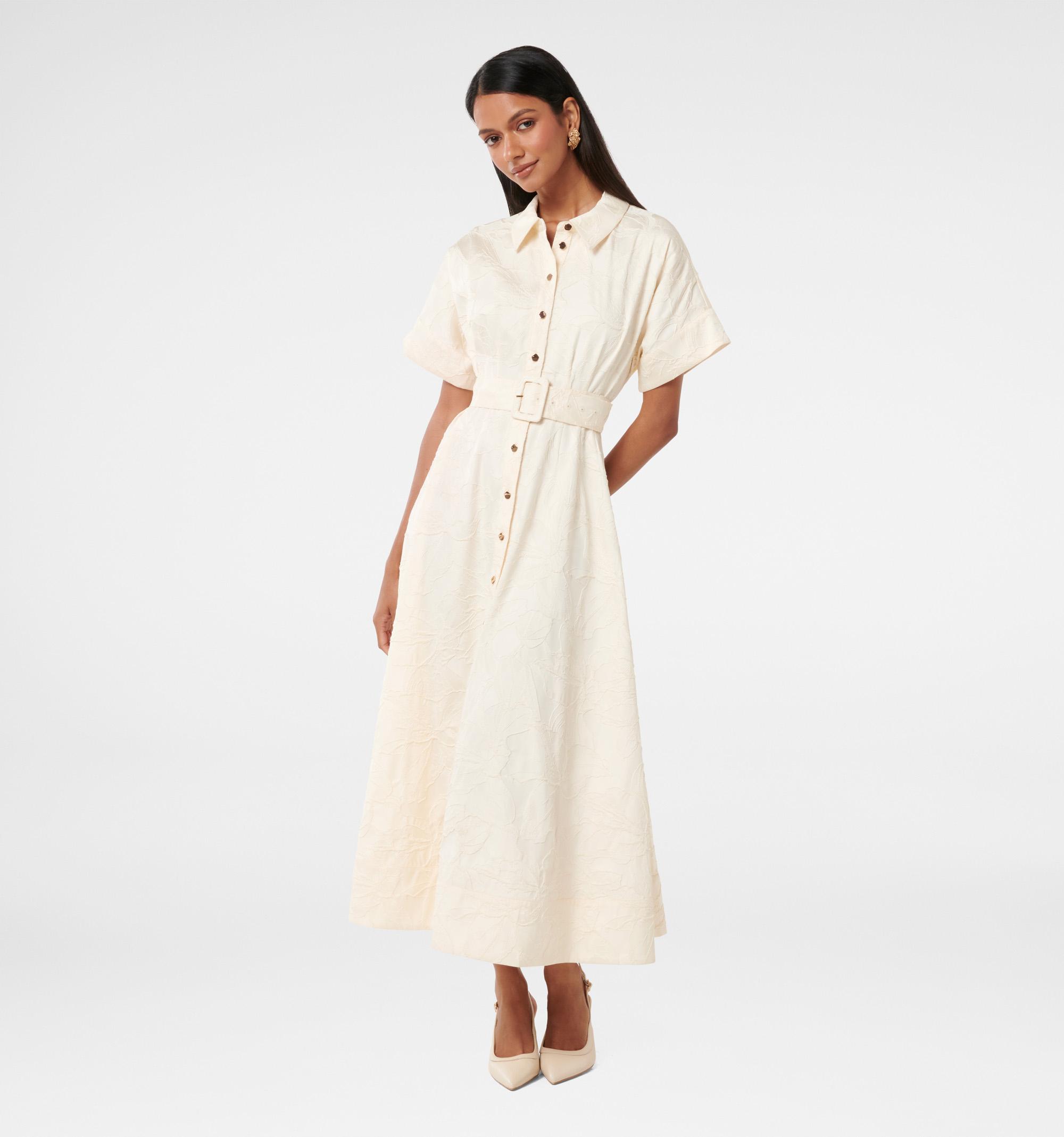 Judith Petite Jacquard Midi Dr