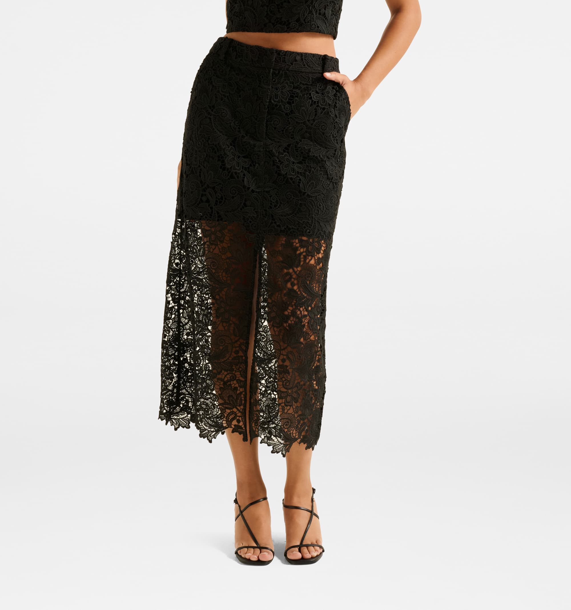 Lana Lace Midi Skirt