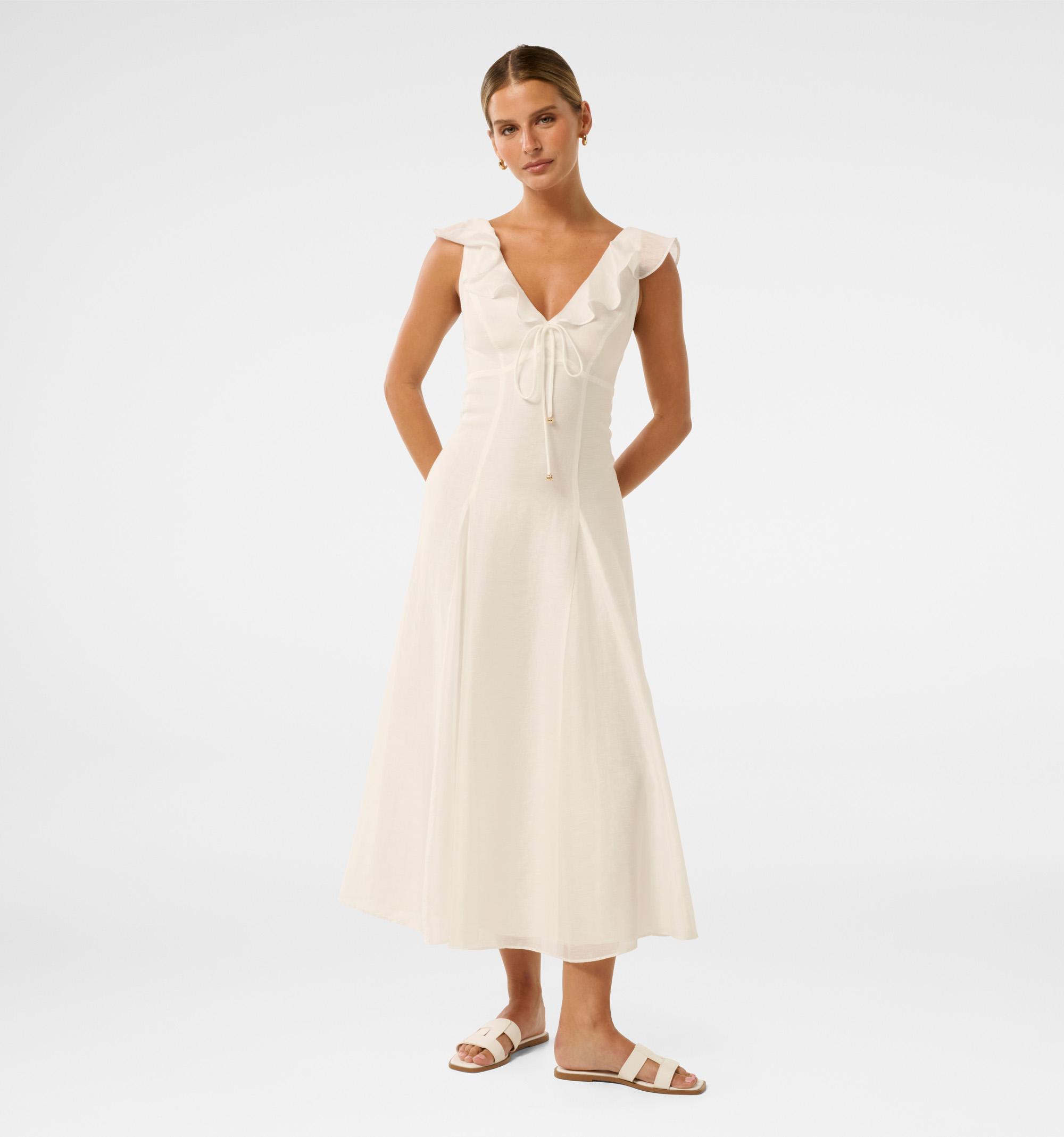 Lenny Petite Godet Midi Dress