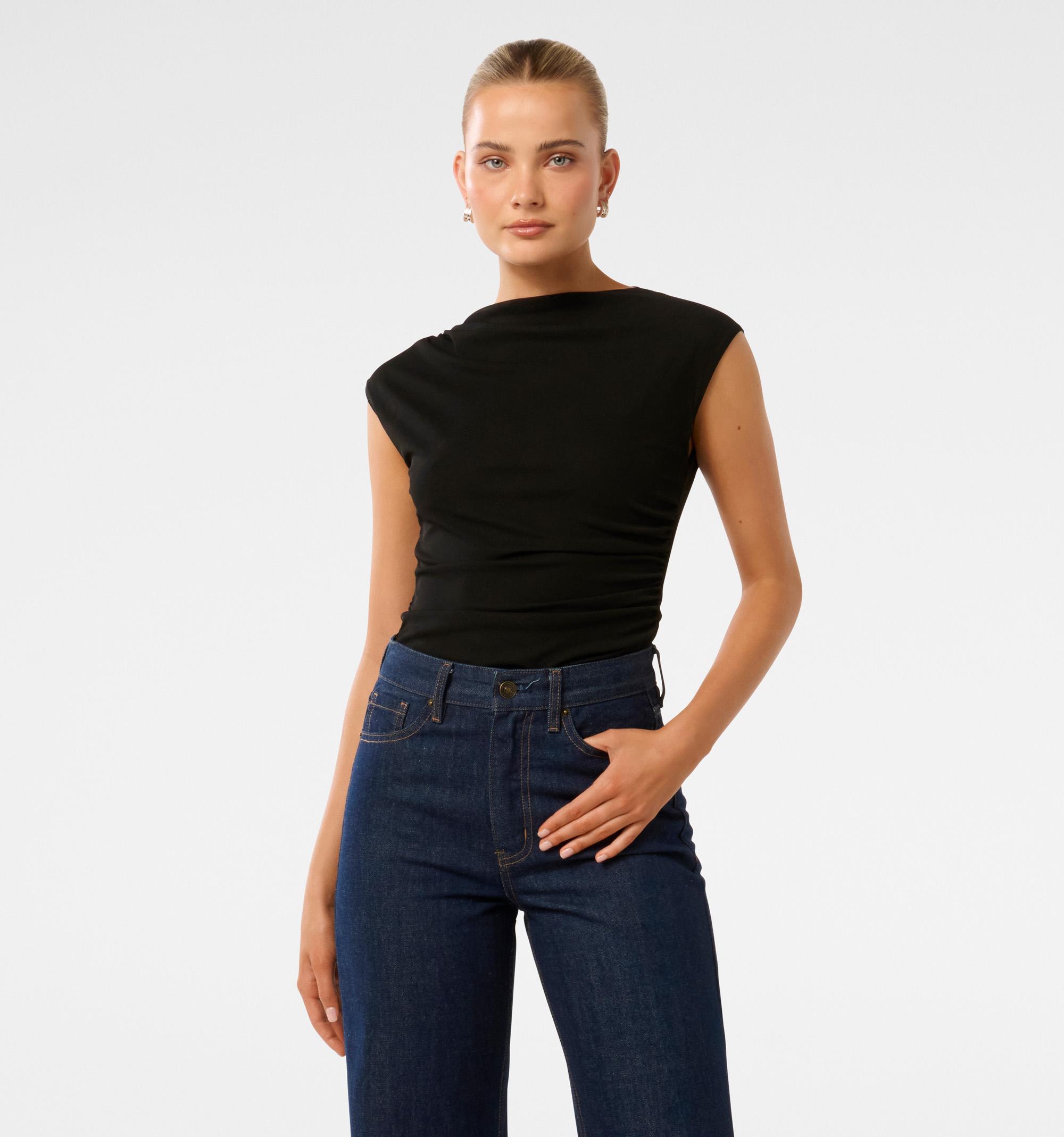 Mel Extended Sleeve Mesh Top