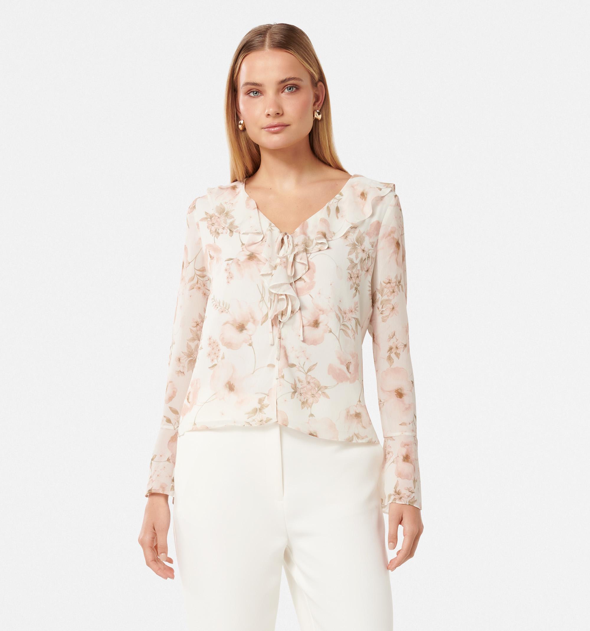 Neve Ruffle Front Blouse