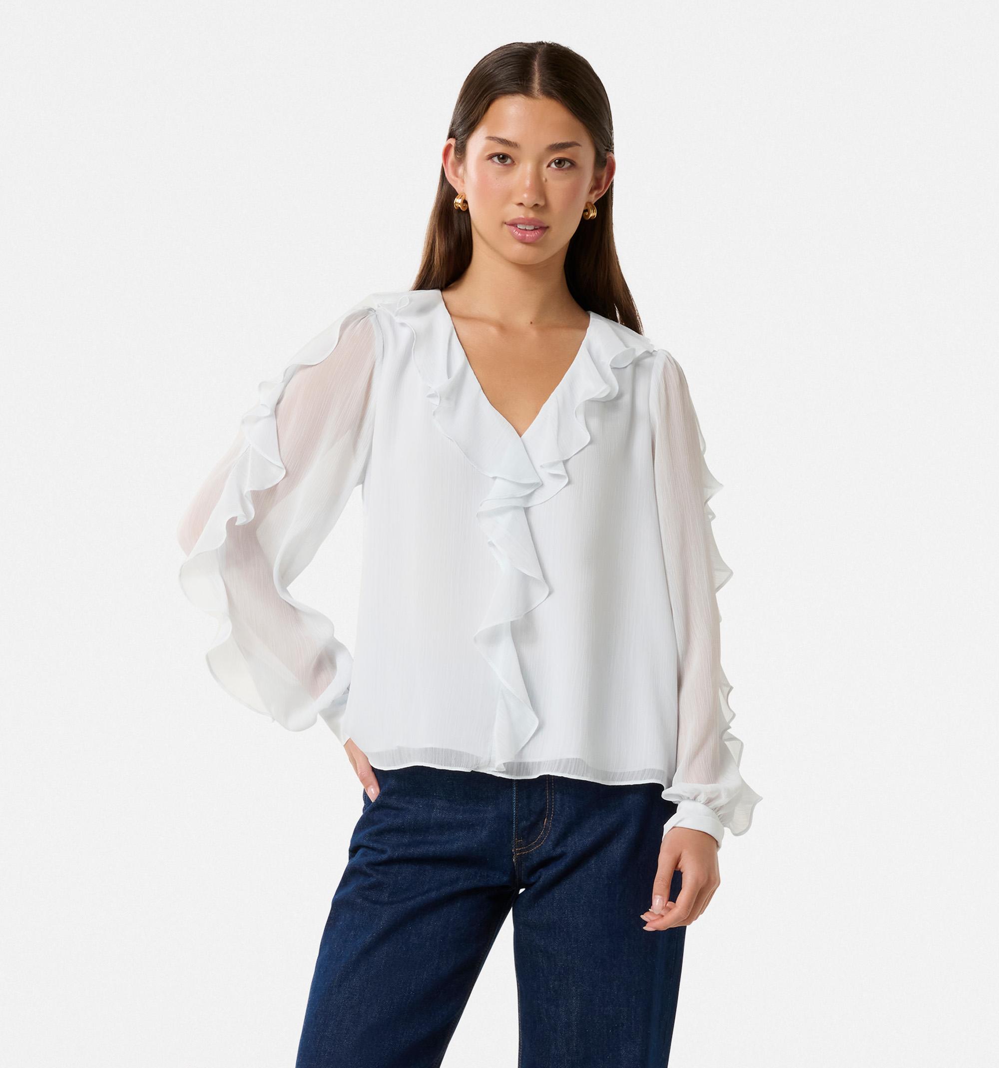 Novi Ruffle Front Blouse