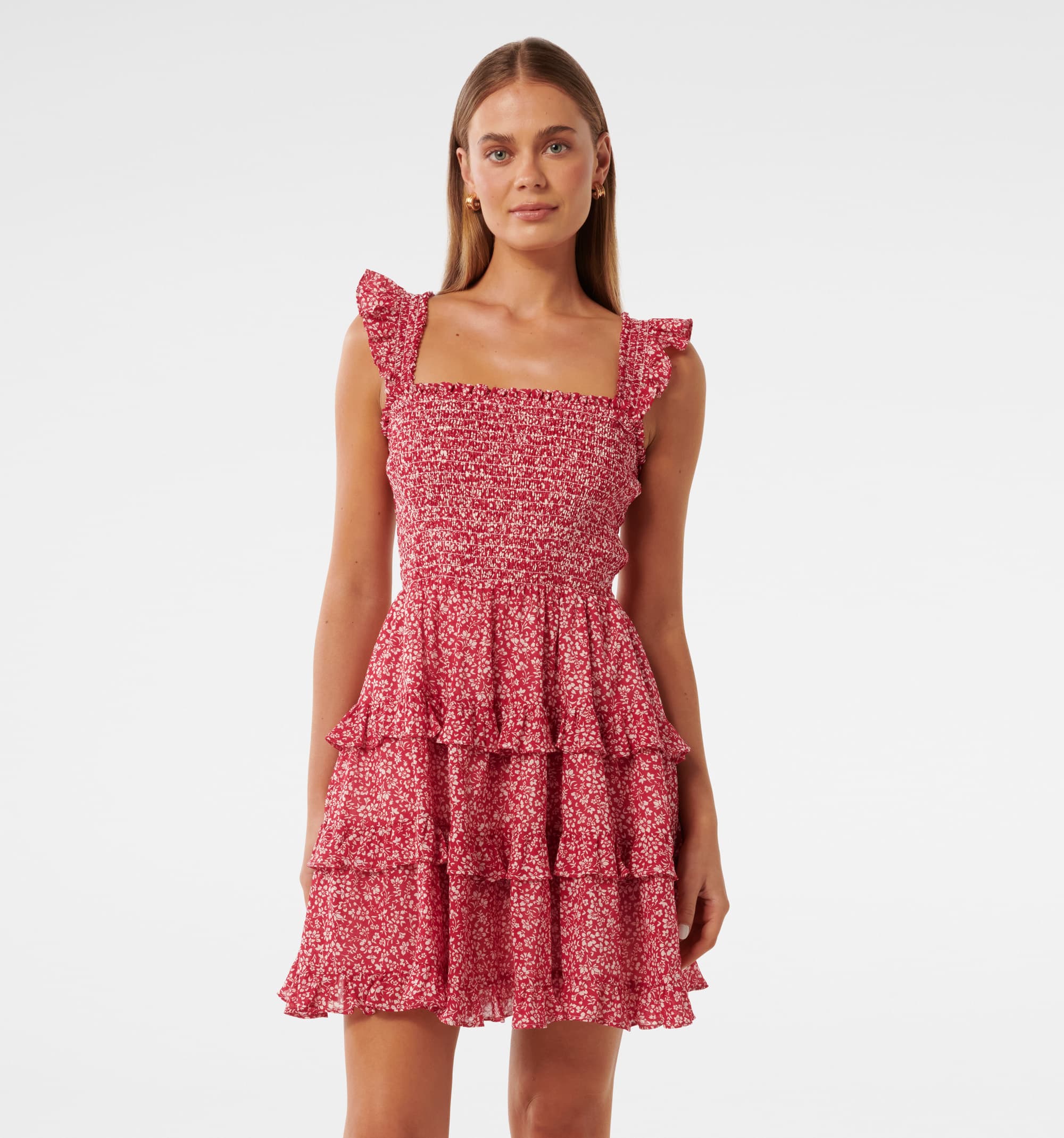 Odette Printed Cotton Mini Dre