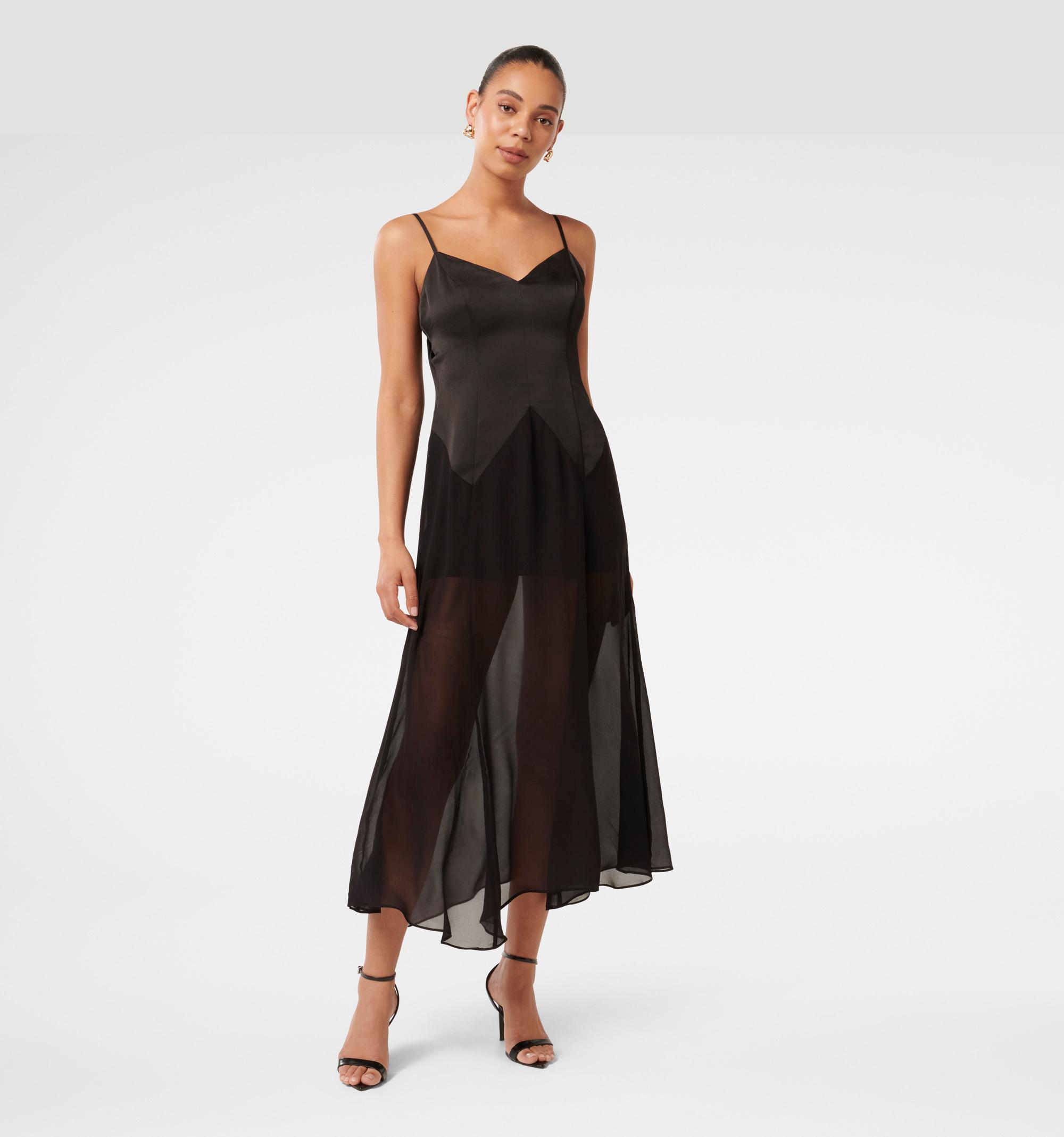 Scarlett Sheer Skirt Maxi Dres