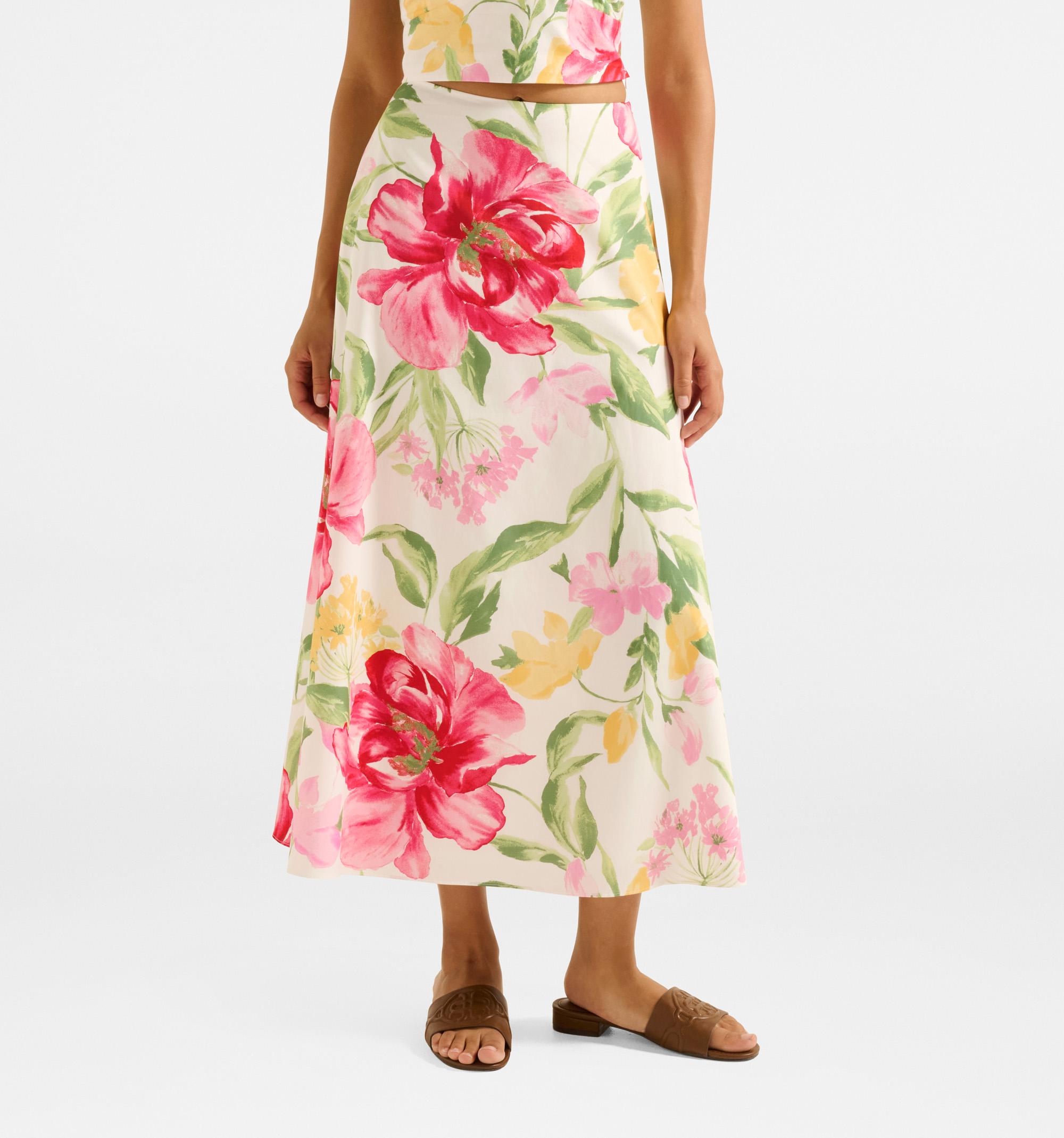 Talia Printed Midi Skirt